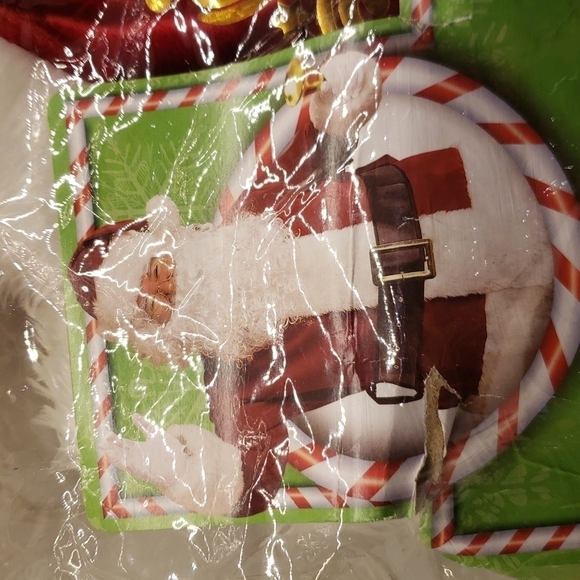 REGAL Crimson Deluxe Plush 6 Piece Santa Suit Fits XL Halloween Costume - Picture 12 of 15